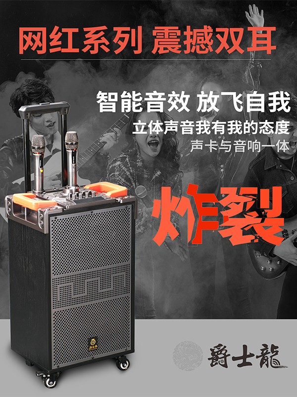 爵士龍F110音響，直播與聚會的首選！